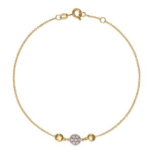 Βραχιόλι Γυναικείο Χρυσό 14Κ Με Κύκλους AMV-22664Y