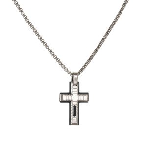 Σταυρός Με Αλυσίδα Από Ανοξείδωτο Ατσάλι SUA-22598W
