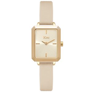 Ρολόι Γυναικείο JCOU JU19063-9 Της Σειράς Caprice Με Δερμάτινο Λουράκι