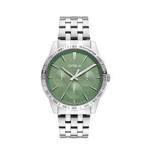 Ρολόι Ανδρικό Das.4 Με Πράσινο Χρώμα αντράν & Ασημί Μπρασελέ Από Ανοξείδωτο Ατσάλι 2031350182