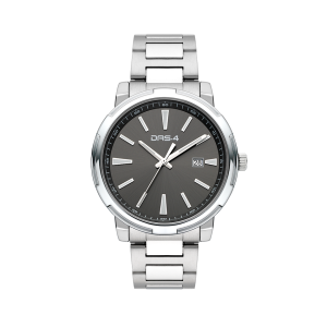 Ρολόι Ανδρικό Das.4 Με Σκούρο Γκρι Χρώμα Καντράν & Ασημί Μπρασελέ Από Ανοξείδωτο Ατσάλι 2031350381