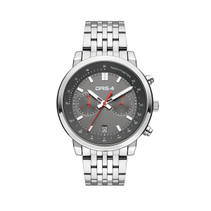 Ρολόι Ανδρικό Das.4 Με Σκούρο Γκρι Χρώμα Καντράν & Ασημί Μπρασελέ Από Ανοξείδωτο Ατσάλι 2031350481