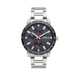 Ρολόι Ανδρικό Das.4 Με Μαύρο Χρώμα Καντράν & Μπρασελέ Από Ανοξείδωτο Ατσάλι Σε Ασημί Χρώμα 2031350581