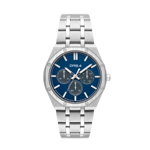 Ρολόι Ανδρικό Das.4 Με Μπλε Χρώμα Καντράν & Μπρασελέ Από Ανοξείδωτο Ατσάλι Σε Ασημί Χρώμα 2031350681