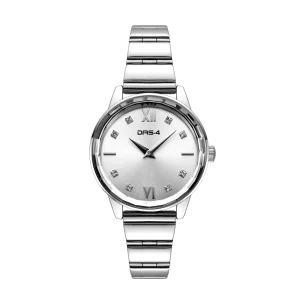 Ρολόι Γυναικείο Das.4 Με Ασημί Χρώμα Καντράν & Μπρασελέ Από Ανοξείδωτο Ατσάλι 2031100881
