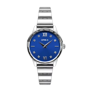 Ρολόι Γυναικείο Das.4 Με Μπλε Χρώμα Καντράν & Μπρασελέ Από Ανοξείδωτο Ατσάλι 2031100882
