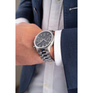 Ανδρικό Ρολόι GANT G135001 Της Σειράς “Spencer” Με Ασημί Μπρασελέ Από Ανοξείδωτο Ατσάλι