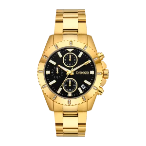 Ρολόι Γυναικείο BREEZE 212461.2 Με Μπρασελέ Από Ανοξείδωτο Ατσάλι Σε Χρυσό Χρώμα Της Σειράς Obsession