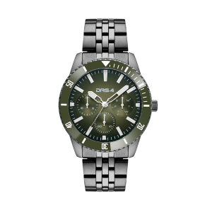 Ρολόι Ανδρικό Das.4 Με Λαδί Χρώμα Καντράν & Μπρασελέ Από Ανοξείδωτο Ατσάλι 2031351091