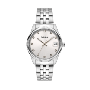 Ρολόι Γυναικείο Das.4 Με Ασημί Χρώμα Καντράν & Μπρασελέ Από Ανοξείδωτο Ατσάλι 2031101081