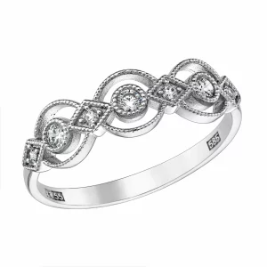Λευκόχρυσο Δαχτυλίδι 14K MSD-23285W