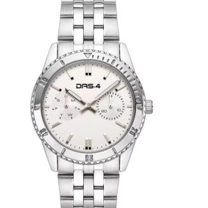 Ρολόι Γυναικείο Das.4 Με Ασημί Χρώμα Καντράν & Ασημί Μπρασελέ Από Ανοξείδωτο Ατσάλι 2031100681