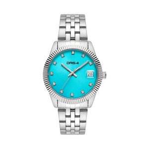 Ρολόι Γυναικείο Das.4 Με Γαλάζιο Χρώμα Καντράν & Μπρασελέ Από Ανοξείδωτο Ατσάλι 2031101082