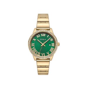 Ρολόι Γυναικείο Das.4 Με Πράσινο Χρώμα Καντράν & Μπρασελέ Από Ανοξείδωτο Ατσάλι 2031100942