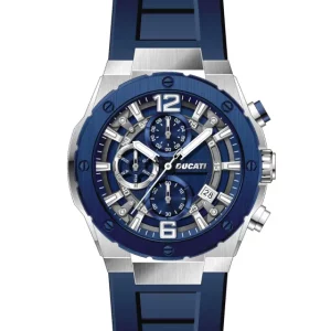 Ρολόι Ανδρικό DUCATI DTWGO0000802  Της Σειράς CORSE DT003 Blue Rubber Chronograph
