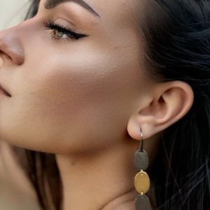 Εντυπωσιακά Σκουλαρίκια Ασημένια 925 Κρεμαστά VMS-24618D