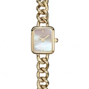 Ρολόι Γυναικείο JCOU 19084-4 Της Σειράς LYRA Με Χρυσό Μπρασελέ Από Ανοξείδωτο Ατσάλι