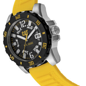 Ρολόι Ανδρικό CATERPILLAR της σειράς Barricade Με Κίτρινο Λουρί Σιλικόνης AR14127137