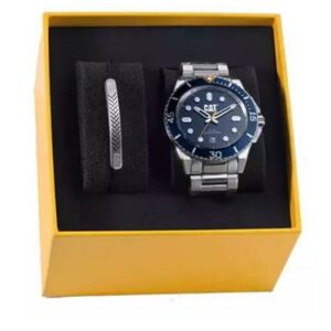 Set με Ρολόι και Βραχιόλι Ανδρικό CATERPILLAR της σειράς Set QC Με Μεταλλικό Μπρασελέ QC14111626