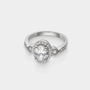 VOGUE Δαχτυλίδι Μονόπετρο Ασημένιο 925 Με Οβάλ Λευκή Πέτρα Ζιργκόν 20170546103