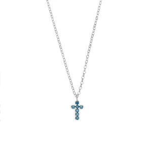 Κολιέ Σταυρός Ασημένιος 925 Διπλής Όψης KAL-25103W