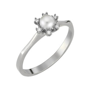 Δαχτυλίδι Λευκόχρυσο 14K MSD-10206W