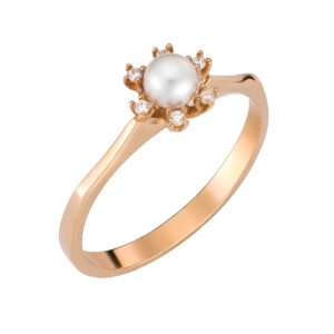 Δαχτυλίδι Ροζ Χρυσό 14K MSD-10206R