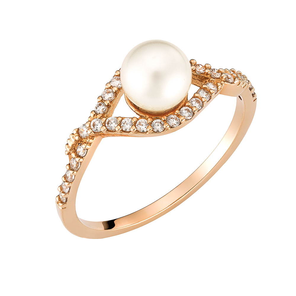 Δαχτυλίδι Ροζ Χρυσό 14K MSD-10211R