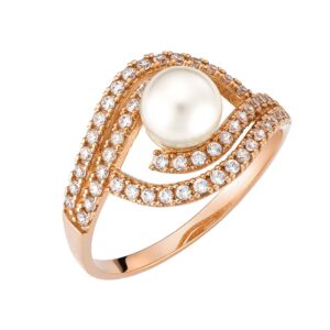 Δαχτυλίδι Ροζ Χρυσό 14K MSD-10212R