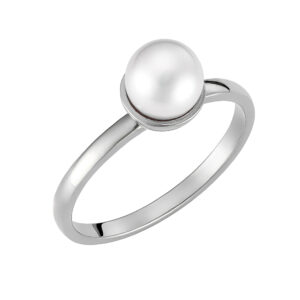 Δαχτυλίδι Λευκόχρυσο 14K Με Μαργαριτάρι KBD-10215W