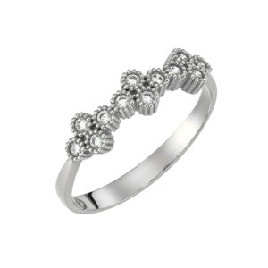 Λευκόχρυσο Δαχτυλίδι 14K MSD-10219W