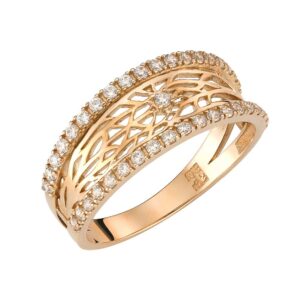 Ροζ Χρυσό Δαχτυλίδι Κ14 MSD-10222R