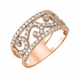 Δαχτυλίδι Ροζ Χρυσό 14Κ MSD-10225R