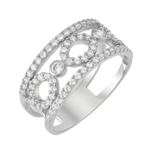 Δαχτυλίδι Λευκόχρυσο 14Κ MSD-10229W