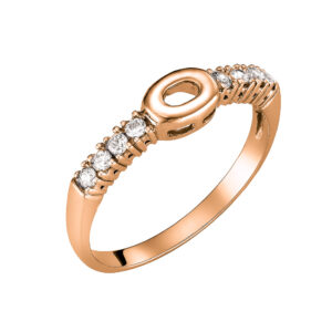 Ροζ Χρυσό Δαχτυλίδι 14Κ MSD-10232R