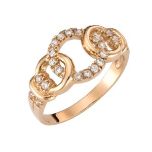 Ροζ Χρυσό Δαχτυλίδι 14Κ MSD-10239R