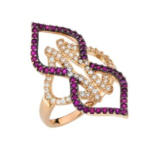 Ροζ Χρυσό Δαχτυλίδι 14Κ MSD-10243R