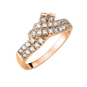 Δαχτυλίδι Ροζ Χρυσό 14Κ MSD-10250R