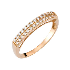 Ροζ Χρυσό Δαχτυλίδι Σειρέ 14K MSD-20775R