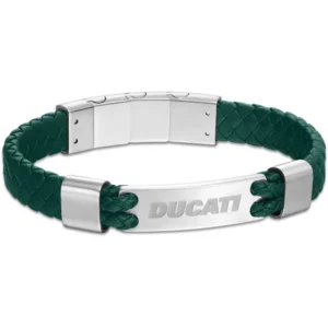 Ανδρικό Βραχιόλι DUCATI CORSE Expedition Stainless Steel and Leather Bracelet DTAGB0004801
