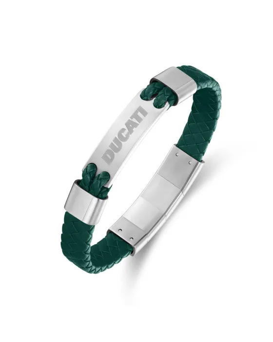 Ανδρικό Βραχιόλι DUCATI CORSE Expedition Stainless Steel and Leather Bracelet DTAGB0004801 - Image 2