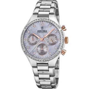 Γυναικείο Ρολόι Festina F20401/3 Με Ατσάλινο Ασημί Μπρασελέ