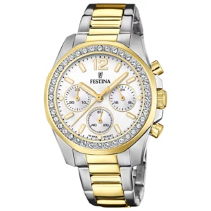 Γυναικείο Ρολόι Festina F20607/1 Με Ατσάλινο Δίχρωμο Μπρασελέ
