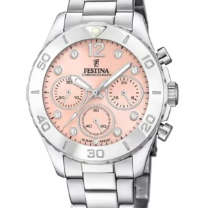 Γυναικείο Ρολόι Festina F20603/7 Με Ατσάλινο Ασημί Μπρασελέ