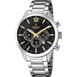 Ανδρικό Ρολόι Festina F20343/4 Με Μπρασελέ Από Ατσάλι Σε Ασημί Χρώμα