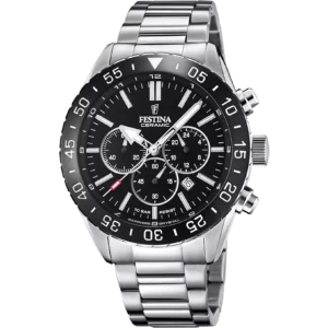 Ανδρικό Ρολόι Festina F20575/3 Με Μπρασελέ Από Ατσάλι Σε Ασημί Χρώμα