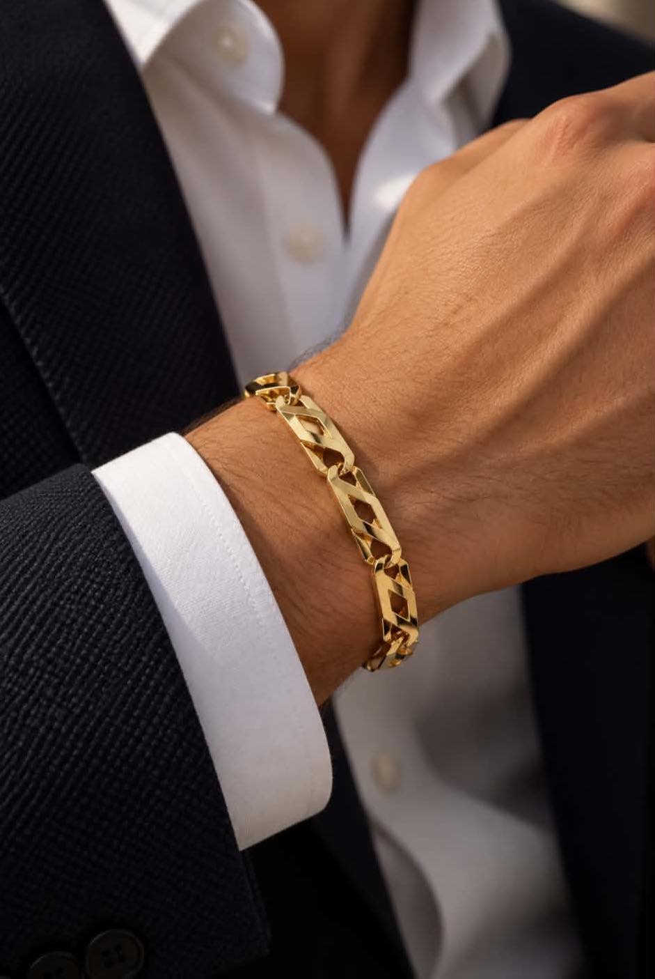 Aνδρικό Βραχιόλι Χρυσό 14K Το Μάτι Της Πέρδικας KBV-27000Y - Image 2