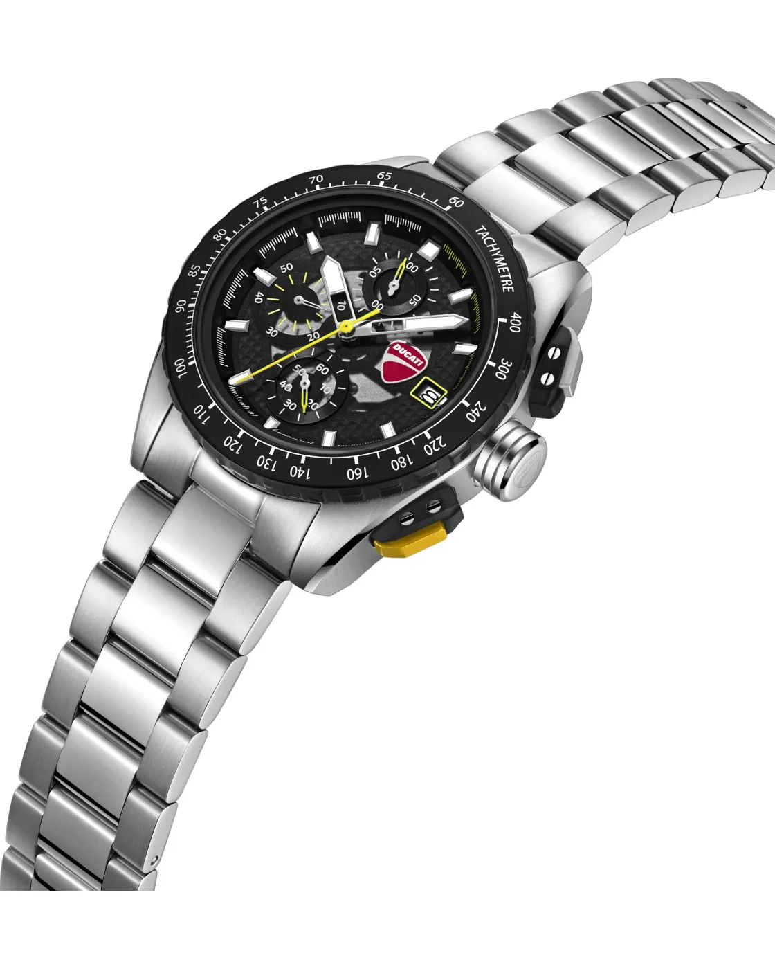 Ρολόι Ανδρικό DUCATI DTWGI0003602 Leggentda Corse Chronograph Silver Stainless Steel Bracelet - Image 2