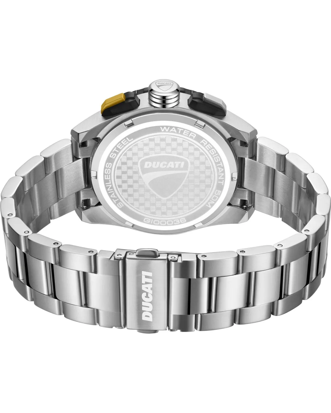 Ρολόι Ανδρικό DUCATI DTWGI0003602 Leggentda Corse Chronograph Silver Stainless Steel Bracelet - Image 3